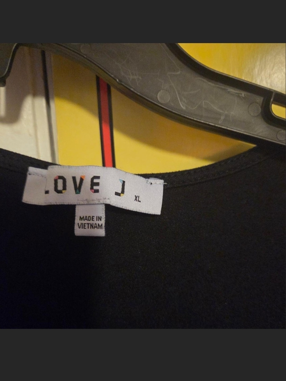 love J Black Crewneck Top XL - Picture 2 of 2
